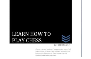 LEARN HOW TO PLAY CHESS【電子書籍】[ V.GURU PRASAD ]...:rakutenkobo-ebooks:11845020