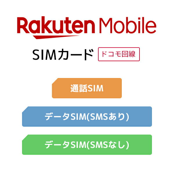 SIMカード（事務手数料）【楽天モバイル】 【送料無料】【SIMフリー】【iPhone・Android対応】【格安スマホ】