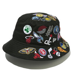 NEW ERA <strong>ニューエラ</strong> NBA バケットハット01 ALL OVER LOGO / Bucket Hat <strong>キャップ</strong> 帽子 ユニセックス