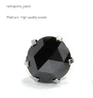 【PT900】天然ブラックダイヤモンドピアス1.75ct【AAAクラス】片耳用