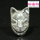 【orientalvibrations】稲荷神 狐面 キツネ シルバーピアス(1P/片耳用) |オリエンタルバイブレーション|稲荷大明神|お稲荷様|和柄【メール便対応可】