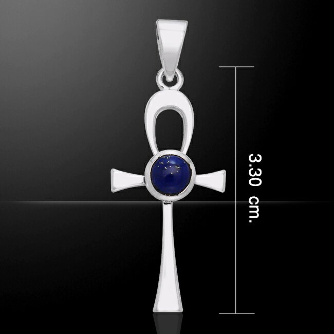 【PETER STONE】アンク (Ankh) エジプト十字 ラピスラズリ 高品質シルバー ペンダントトップ|神話|シルバー925【メール便対応可】