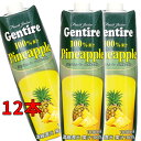 ジェンティーレ パイナップル ジュース 1000ml×12本 (1リットル 1L ケース パイン 果汁100%