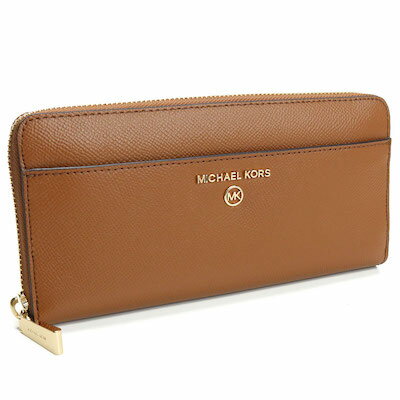 マイケルコース MICHAEL KORS JET SET ラウンドファスナー 長財布 ブランド 財布 レディース 34H1GT9E8L LEATHER 230 LUGGAGE ブラウン系