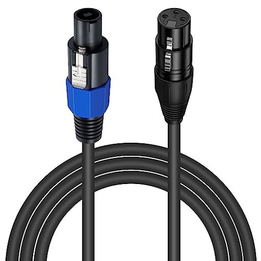 POYICCOT <strong>スピコン</strong> TO XLR 変換ケーブル、<strong>スピコン</strong>変換 ケーブル18 AWG 2線コネクタ【<strong>スピコン</strong> オス TO XLR メス】スピーカー ケーブル、 オーディオケーブル PRO DJ PA ギグステージマイク対応