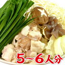 博多どすこい「もつ鍋セット 野菜付」5〜6人分 ちゃんぽん麺3玉 おまけ!★【送料無料】※北海道・沖縄は別途送料かかります。