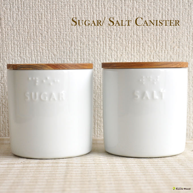 LOLO キャニスター シュガー ソルト sugar salt 木製 ガラス 陶器 密閉 …...:rattlewood:10000367
