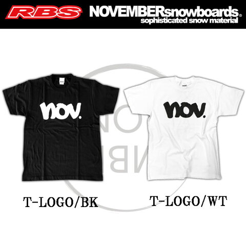 18-19 NOVEMBER TシャツT-LOGO 【カラー ブラック ホワイト】【ノベンバー スノーボード 日本正規品】