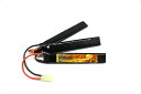 【あす楽】【ネコポス対応】OPTION No.1(オプションNo.1)/GB-0011V2/HIGH POWER LiPo11.1V1300mAh(電動ガン用リポバッテリー/サドルパック) 縦20*横118*厚み6×3本