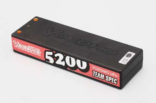 【基本送料無料】YB-P252BD/ヨコモ/TEAM SPEC 7.4V 5200mAh　2セルリポバッテリー　ストレートパック