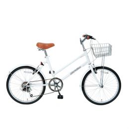 MYPALLAS S-サイクル20・6SP ホワイト M-702W 自転車(代引き不可)【Aug08P3】
