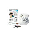 富士フイルム INSTAXMINI25-WHT インスタントカメラ instax mini 25 『チェキ』 ホワイト 純正ハンドストラップ付き(代引不可)【ポイント10倍】【送料無料】