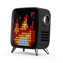 Divoom ディブーム レトロテレビ型本格派Bluetoothスピーカー Tivoo Max-BLACK TIVOO-MAX_BLACK(代引不可)