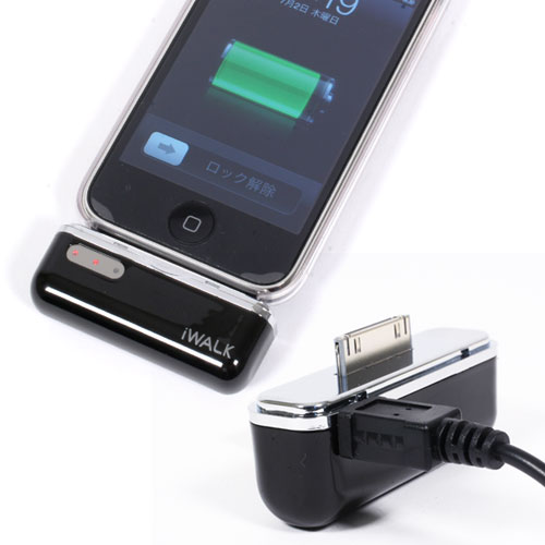 iWALK モバイルバッテリー for iPhone&iPod PIB-800 ブラック ホワイト【送料無料】【HLS_DU】