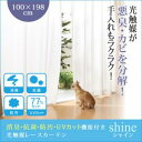 カーテン 消臭 抗菌 防汚 UVカット 機能付き 光触媒レースカーテン【shine】シャイン 幅100×198cm(2枚組)【setsuden_curtain】【RCPmara1207】