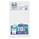 ジャパックス 容量表示入りゴミ袋 70L 白半透明 10枚 1 袋 TSN78 文房具 オフィス 用品【ポイント10倍】