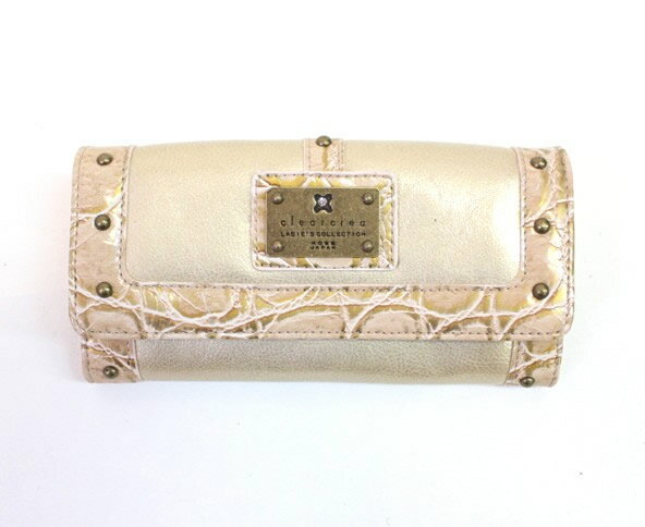 clear crea �N���A�N���A FOLDED WALLET ���z CGOS-065-91-16 BEIGE �J���o���L�x�̑�l�f�U�C...