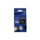 (まとめ買い)ブラザー工業 文字テープ TZe-344黒に金文字 18mm 【×3セット】【ポイント10倍】