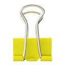 (まとめ) TANOSEE ダブルクリップ 小 口幅19mm イエロー 1箱(10個) 【×60セット】【ポイント10倍】