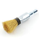 SK11・六角軸真鍮ワイヤーブラシ・15MM 先端工具:ドリルアタッチメント:軸付ワイヤブラシ(代引き不可)【ポイント10倍】