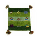 ギャッベ チェアパッド GABBEH D15 約40×40cm GR(代引不可)【ポイント10倍】【送料無料】【smtb-f】