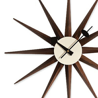 サンバーストクロック ジョージ・ネルソン Sunburst Clock George Nelson 掛け時計【1年保証付】【送料無料】【Aug08P3】