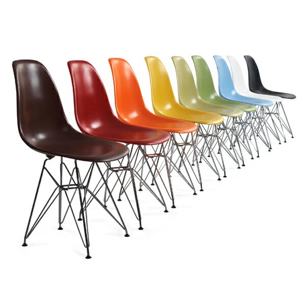 チャールズ＆レイ・イームズ シェルサイドチェア ワイヤーベース DSR Eames Shell Side Chair シェルチェア エッフェルベース イームス(代引き不可)【1年保証付】【送料無料】【Aug08P3】