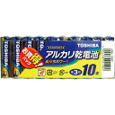 東芝 アルカリ単3電池10本パック LR6L10MP 東芝ライフスタイル【ポイント10倍】