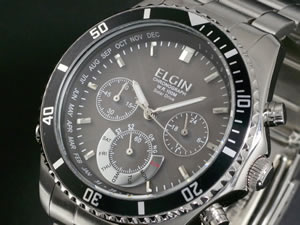 エルジン ELGIN 腕時計 電波 ソーラー クロノ FK1315S-BP
