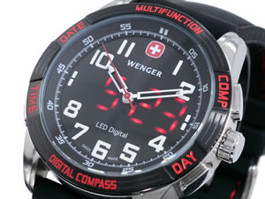 ウェンガー WENGER 腕時計 LED ノーマッド 70430【13％OFF】