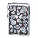 ジッポ ZIPPO オイルライター ランダムスカルウッド メンズ RSW-B ブラウン【ポイント10倍】【楽ギフ_包装】
