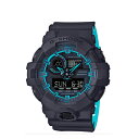 カシオ CASIO Gショック G-SHOCK アナデジコンビ ネオンカラー アナデジ クオーツ メンズ クロノ 腕時計 時計 GA-700SE-1A2 ブラック【ポイント10倍】