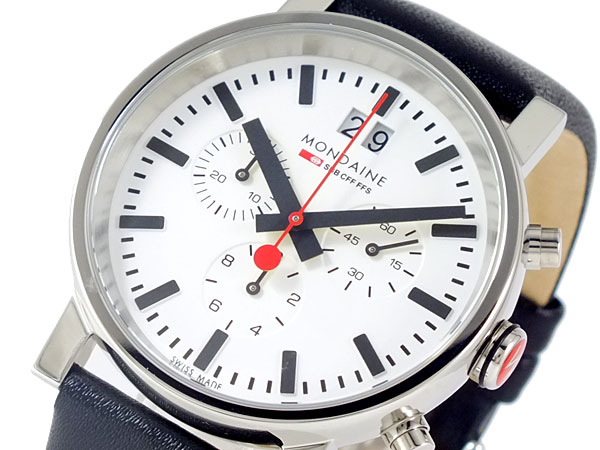 モンディーン MONDAINE クロノグラフ 腕時計 メンズ A6903030411SBB【送料無料】