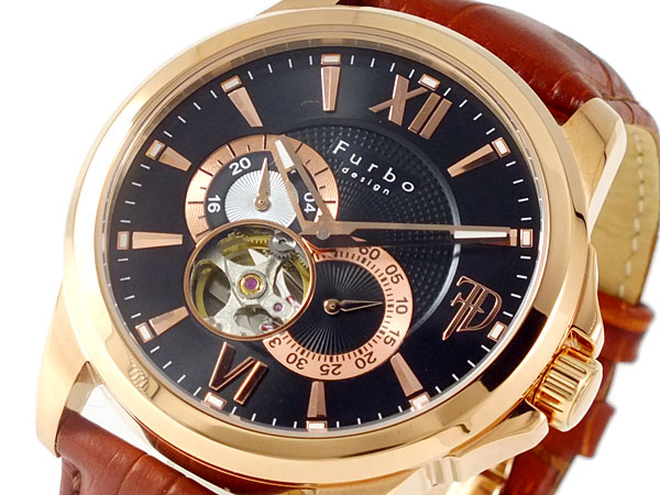 フルボデザイン FURBO DESIGN 腕時計 自動巻き メンズ F9007PBKBR【送料無料】【YDKG 円高還元 ブランド】【ポイント10倍】【ポイント10倍】【送料無料】【ラッピング無料】