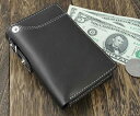 Igginbottom イギンボトム ボンデッドレザーのベラ付き縦型二つ折りメンズ財布(小銭入れあり ) 折財布 IG-704【送料無料】