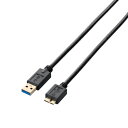ELECOM エレコム USB3.0ケーブル(A-microB)/2.0m/ブラック USB3-AMB20BK/RS (ケーブル/コネクタ)【ポイント10倍】
