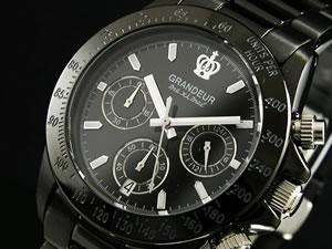 グランドール GRANDEUR 腕時計 クロノグラフ メンズ OSC031W3【81％OFF】【セール】【半額以下】