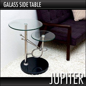 ガラスサイドテーブル ジュピター CM-G2 サイドテーブル ガラス【送料無料】(代引き不可)【Aug08P3】