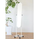 キャスター付パイプスタンドミラー【シンプル】【キャスター】【スタンドミラー】 家具 鏡・ドレッサー スタンドミラー NK-108(代引不可)【送料無料】【ポイント10倍】