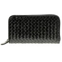 ボッテガヴェネタ BOTTEGA VENETA イントレチャート ラウンドファスナー長財布 パイソンレザー ブラック 114076-VT202 1000【ポイント10倍】【10P4Apr12】