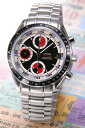 オメガ OMEGA 腕時計 スピードマスターデイト ブラック/レッド＆シルバー 3210-520413i
