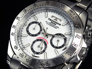 テクノス TECHNOS 腕時計 クロノグラフ メンズ TGM615SW【72％OFF セール】【送料無料】