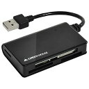 グリーンハウス SDXC対応USB2.0カードリーダ/ライタ ブラック GH-CRM1A-BK