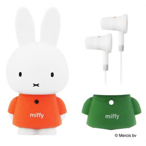 グリーンハウス デジタルオーディオプレーヤー(ミッフィー/2GB) 着せ替え2色 MIFFYMP3-2G