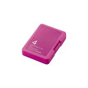 エレコム SD/microSDカードケース バタフライピンク CMC-SDCPPPN