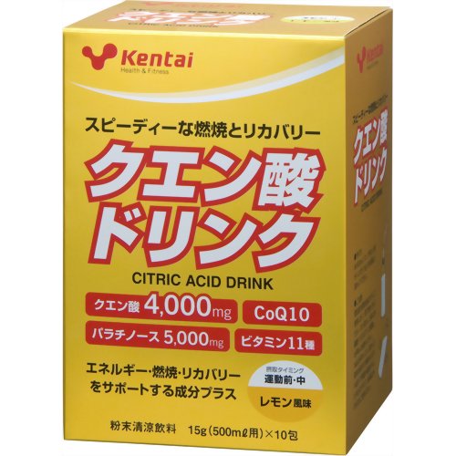 Kentai(ケンタイ) クエン酸ドリンク レモン風味 15g*10包