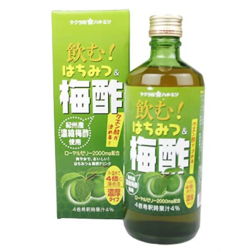 サクラ印はちみつ 飲む!はちみつ&梅酢 500ml【RCPmara1207】【マラソン201207_日用品】【お買い物マラソン ポイント最大54倍 〜7/12 1:59】　