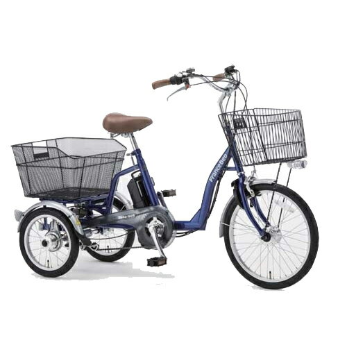 フランスベッド 電動アシスト三輪自転車 ブルー ASU-3WT3 電動 自転車(代引不可)【送料無料】の画像