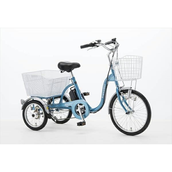 フランスベッド 電動アシスト三輪自転車 ブルー ASU-3W01-KO 電動 自転車(代引不可)【送料無料】の画像