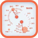 タニタ(TANITA) アナログ温湿度計 置き掛け両用タイプ/マグネット付 オレンジ TT-557-OR